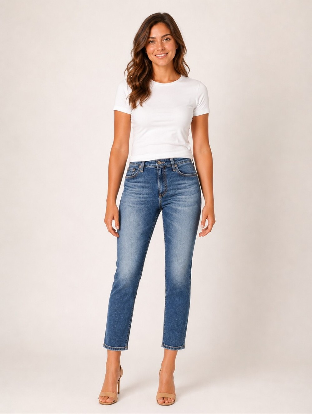❤️ AG ADRIANO GOLDSHMIED ISABELLE HIGH RISE STRAIGHT CROP JEANS, 6 (28)